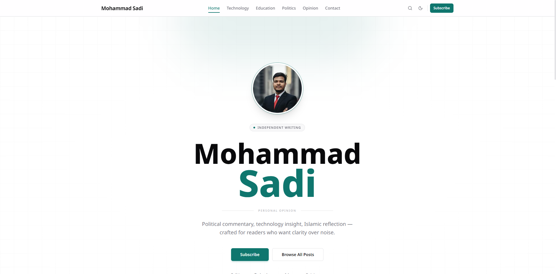 Mohammad Sadi Developer Portfolio
